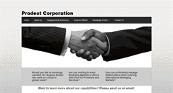 Desktop Screenshot of prodestcorporation.com